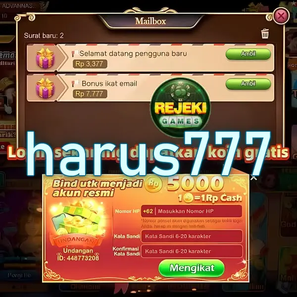 harus777 Masuk