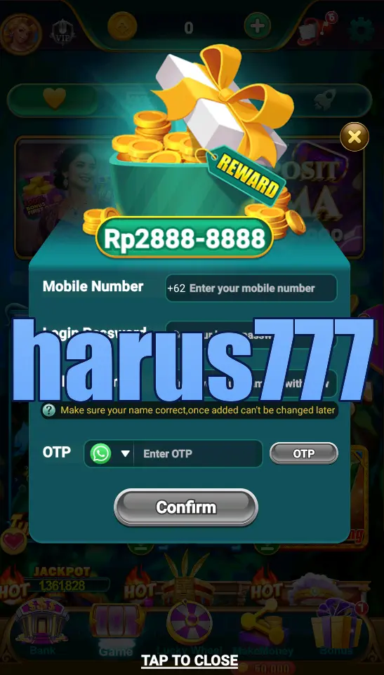 harus777 Tangkapan Layar Resmi APK